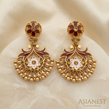 Scarlet Pearl Chandelier Earrings – Premium Fashion Jewelry for Women