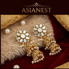 Golden Mirror Shine Earrings – Premium Fashion Jewelry for Women
