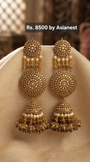 Imperial Golden Blossom Earrings – Stylish Fashion Jewelry for Women
