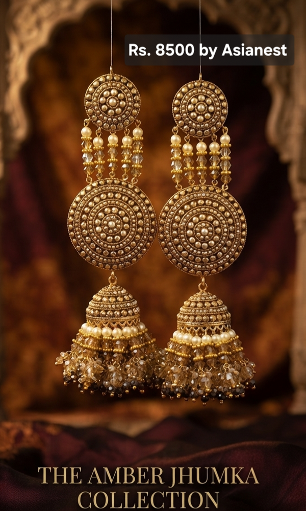 Imperial Golden Blossom Earrings – Stylish Fashion Jewelry for Women