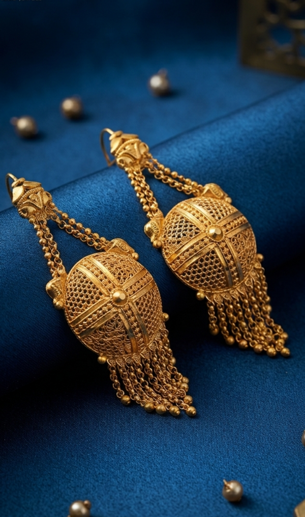 Imperial Gold Glow Earrings – Elegant Fashion Jewelry for Women