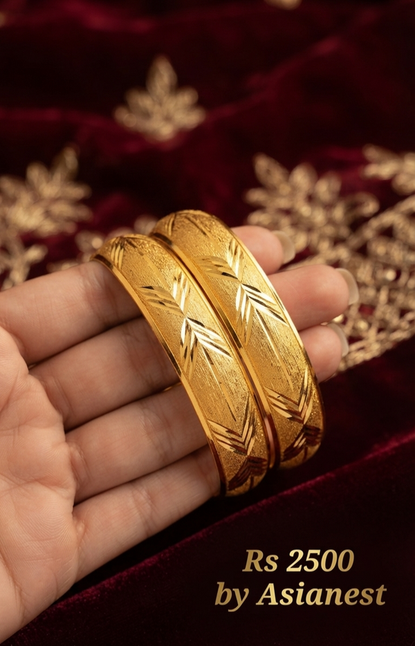 Regal Antique Glow Bangles – Premium Traditional Jewelry for Women