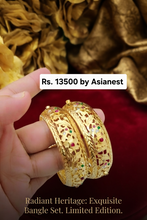 Golden Vintage Royal Bangles – Elegant Heritage Jewelry for Women