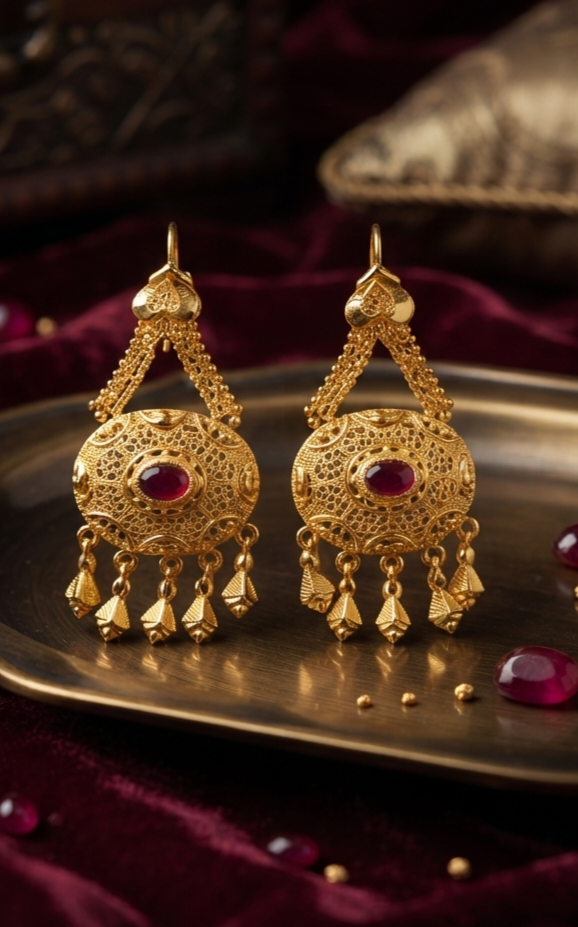 Golden Elite Charm Earrings – Premium Fashion Jewelry for Women