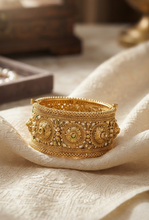 Golden Rajwari Imperial Crown Kara – Premium Traditional Jewelry for Women