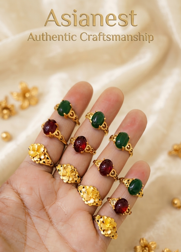 Gemstone Rings – Gold Style | Buy 2 Get 1 Free