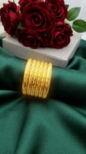 Golden Imperial Heritage Radiance Bangles _ Elegant Traditional Jewelry Set for Women