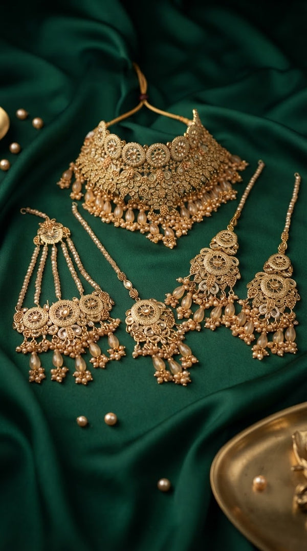 Shimmering Bridal Necklace Set