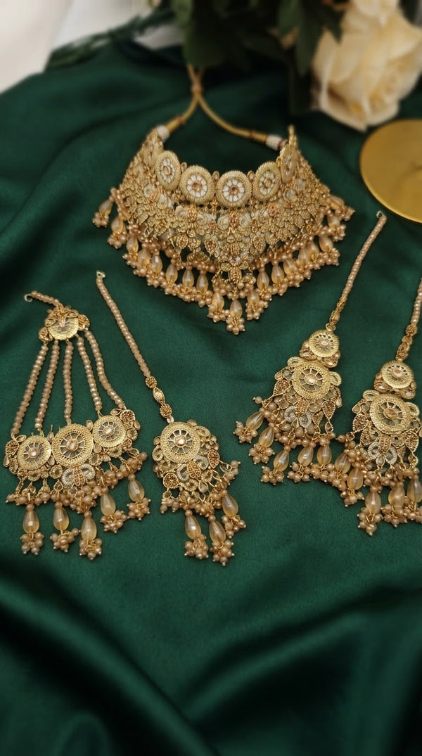 Shimmering Bridal Necklace Set