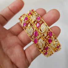 Gilded Cascade One Karat Bangles