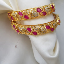 Gilded Cascade One Karat Bangles