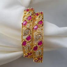 Gilded Cascade One Karat Bangles