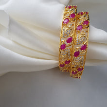 Gilded Cascade One Karat Bangles