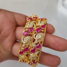 Gilded Cascade One Karat Bangles