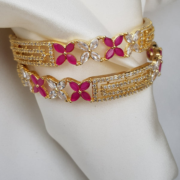 Sparkling Harmony One Karat Bangles