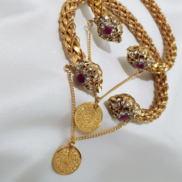 Regal Radiance Gold Tone Bangles