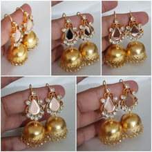 Light Pink Gold Plated Jhumkay