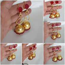 Red Droplet Handmade Jhumkay