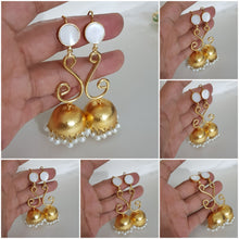 White Droplet Handmade Jhumkay