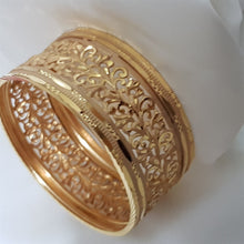 Sacred Splendor Gold Polished Kara