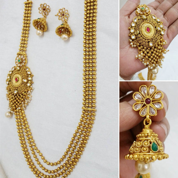 Glimmering Gold Mala Necklace