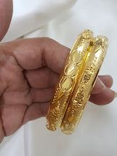 Ancient Elegance Gold Polished Bangles