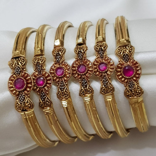 Mythic Luster Gold Polished Bangles