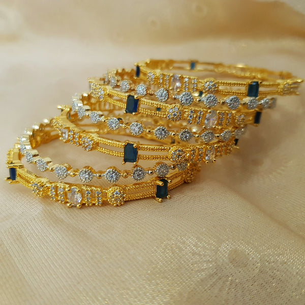 Twinkling Splendor One Karat Bangles