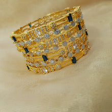 Twinkling Splendor One Karat Bangles