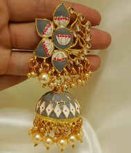 Gold Plated Meenakari Earrings