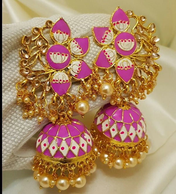 Meenakari Jhumkay 