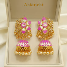Meenakari Jhumkay 