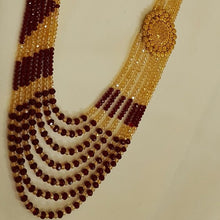 Turkish Golden Maroon Beaded Mala