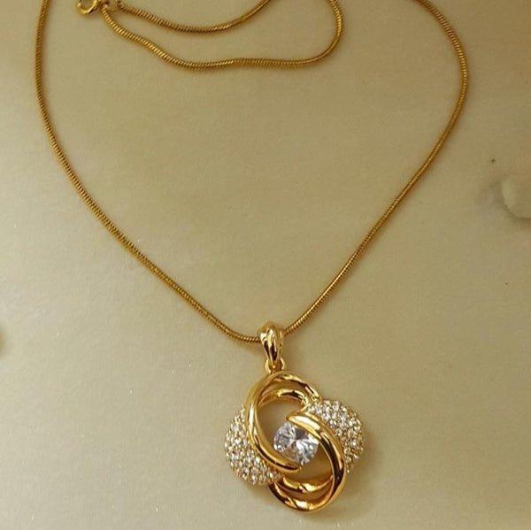 Vintage Gold Plated Pendant For girls