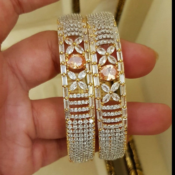 Zarconic Gleaming Aura One Karat Bangles