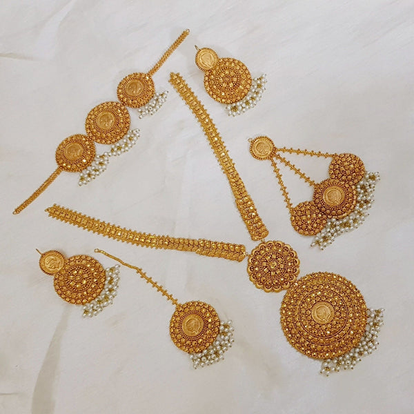 Sumptuous Gold Highlight Bridal Necklace Set