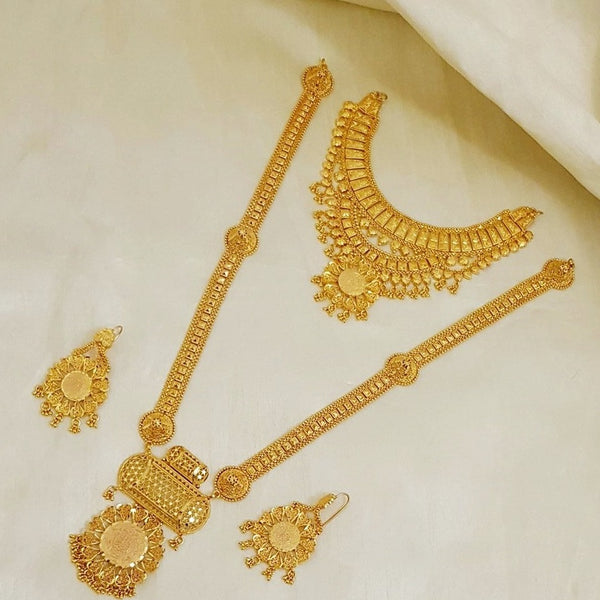 Opulent Gold Looking Bridal Necklace