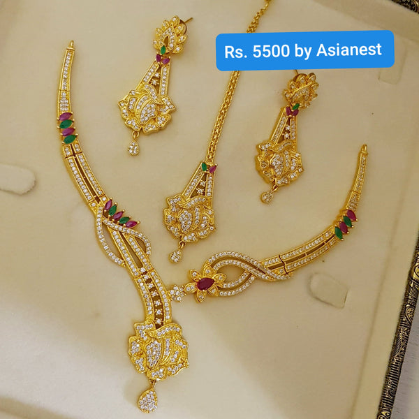 One Karat Golden Glow Necklace Set