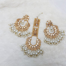 Gold Tone Bridal Bindia Earrings