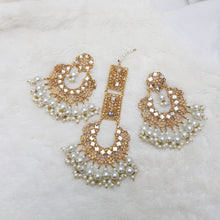 Gold Tone Bridal Bindia Earrings