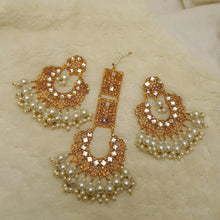 Gold Tone Bridal Bindia Earrings