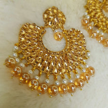 Gold Polished Bindia Earrings