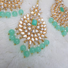 Sea Green Stunning Bindia Earrings  