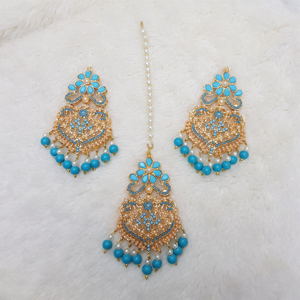 Sky Blue Stunning Bindia Earrings