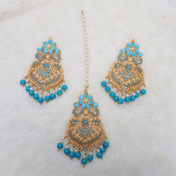 Sky Blue Stunning Bindia Earrings