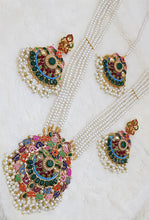 Beaded Malla Necklace With Earrings 