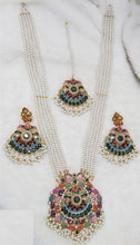 Beaded Malla Necklace With Earrings 