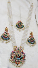 Beaded Malla Necklace With Earrings 