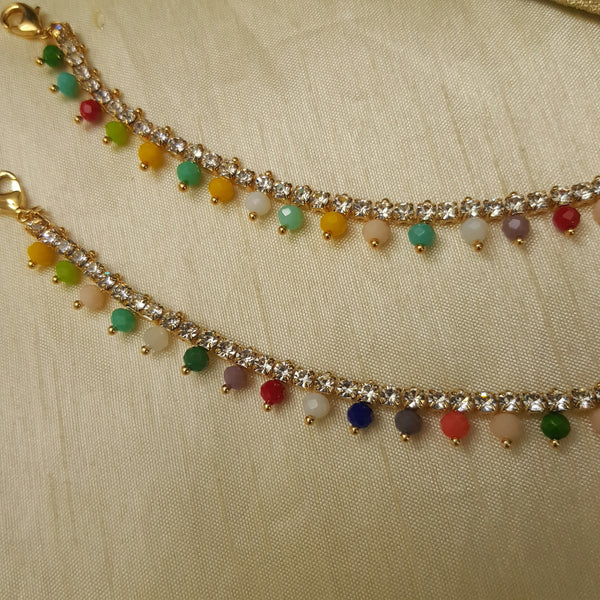 Multi Colors Traditional Anklet