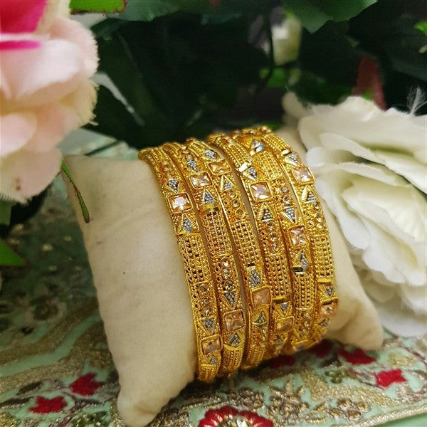 Imperial Unlock Gold Tone Bangles